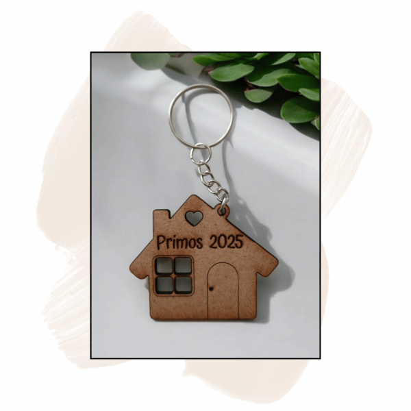 Llavero Personalizado de Madera - Imagen 2